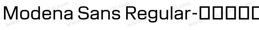 Modena Sans Regular字体转换